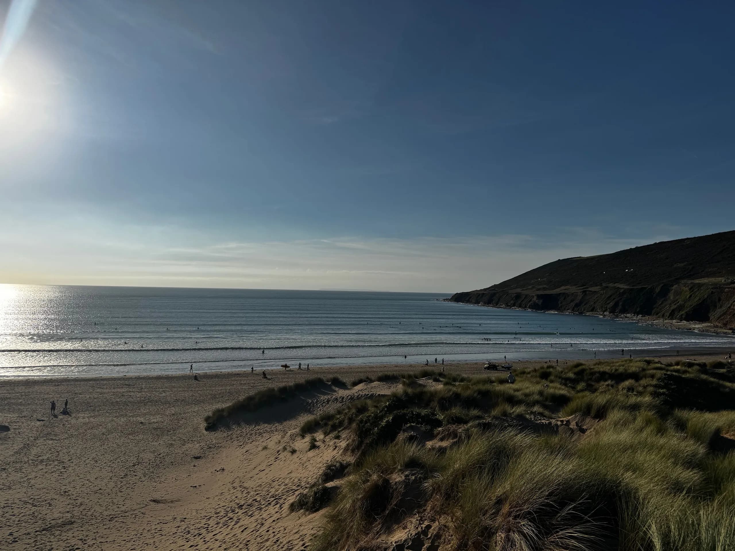 The beach at Saunton Sands, in North Devon